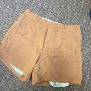 Birddogs Classic Lined Shorts Boom for your Boomstick Brown w Light Blue Liner